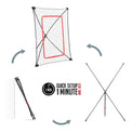 2-IN-1 JUNIOR BASEBALL TRAINING NET | SMART PLAYZ set up image, BASEBALL Equipment, NET PLAYZ, NetPlayz, Sports Equipment Supplier, Sports Training Equipment Supplier, sports equipment manufacturers, United States Of America, USA, Canada, Europe, Africa, baseball training equipment, baseball training stuff, batting practice equipment, baseball batting practice equipment, batting practice devices, hitting practice equipment, baseball training aids, baseball practice equipment, baseball training tools