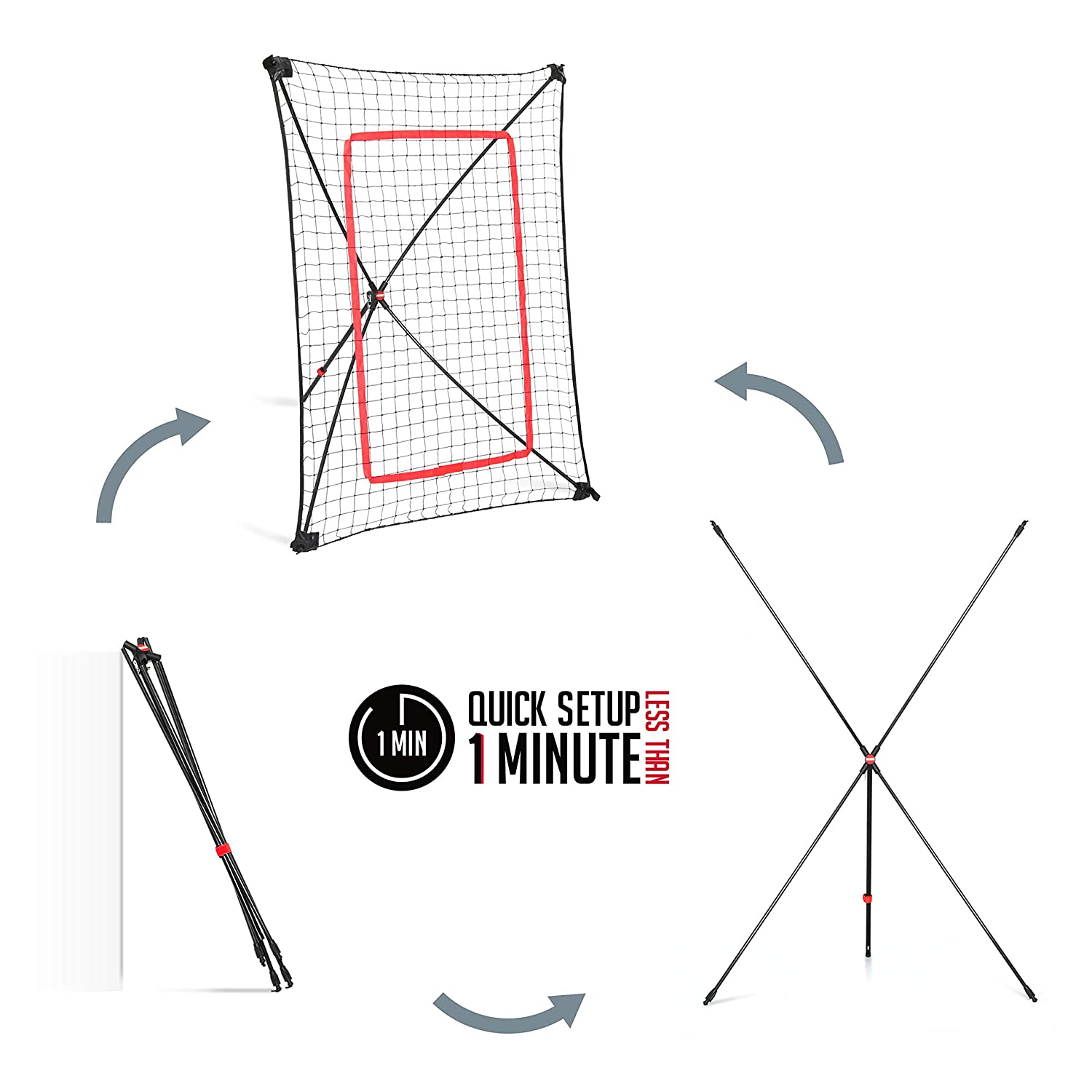 2-IN-1 JUNIOR BASEBALL TRAINING NET | SMART PLAYZ set up image, BASEBALL Equipment, NET PLAYZ, NetPlayz, Sports Equipment Supplier, Sports Training Equipment Supplier, sports equipment manufacturers, United States Of America, USA, Canada, Europe, Africa, baseball training equipment, baseball training stuff, batting practice equipment, baseball batting practice equipment, batting practice devices, hitting practice equipment, baseball training aids, baseball practice equipment, baseball training tools